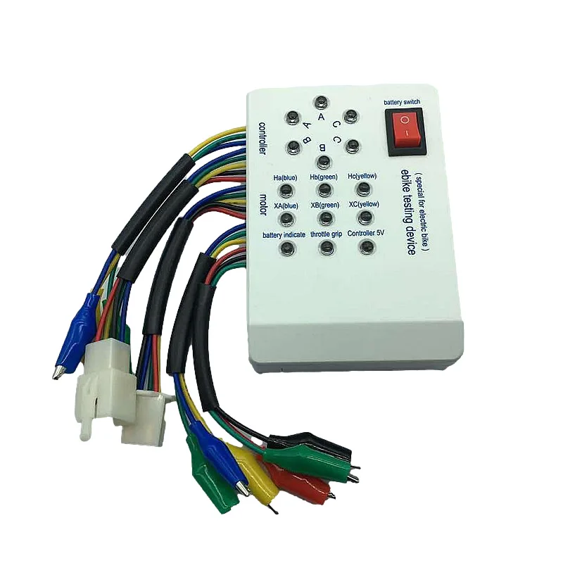 

Тестер бесщеточного двигателя для электронного велосипеда, датчик Холла, контроллер, детектор 36 В/48 В, универсальный инструмент для обслуживания