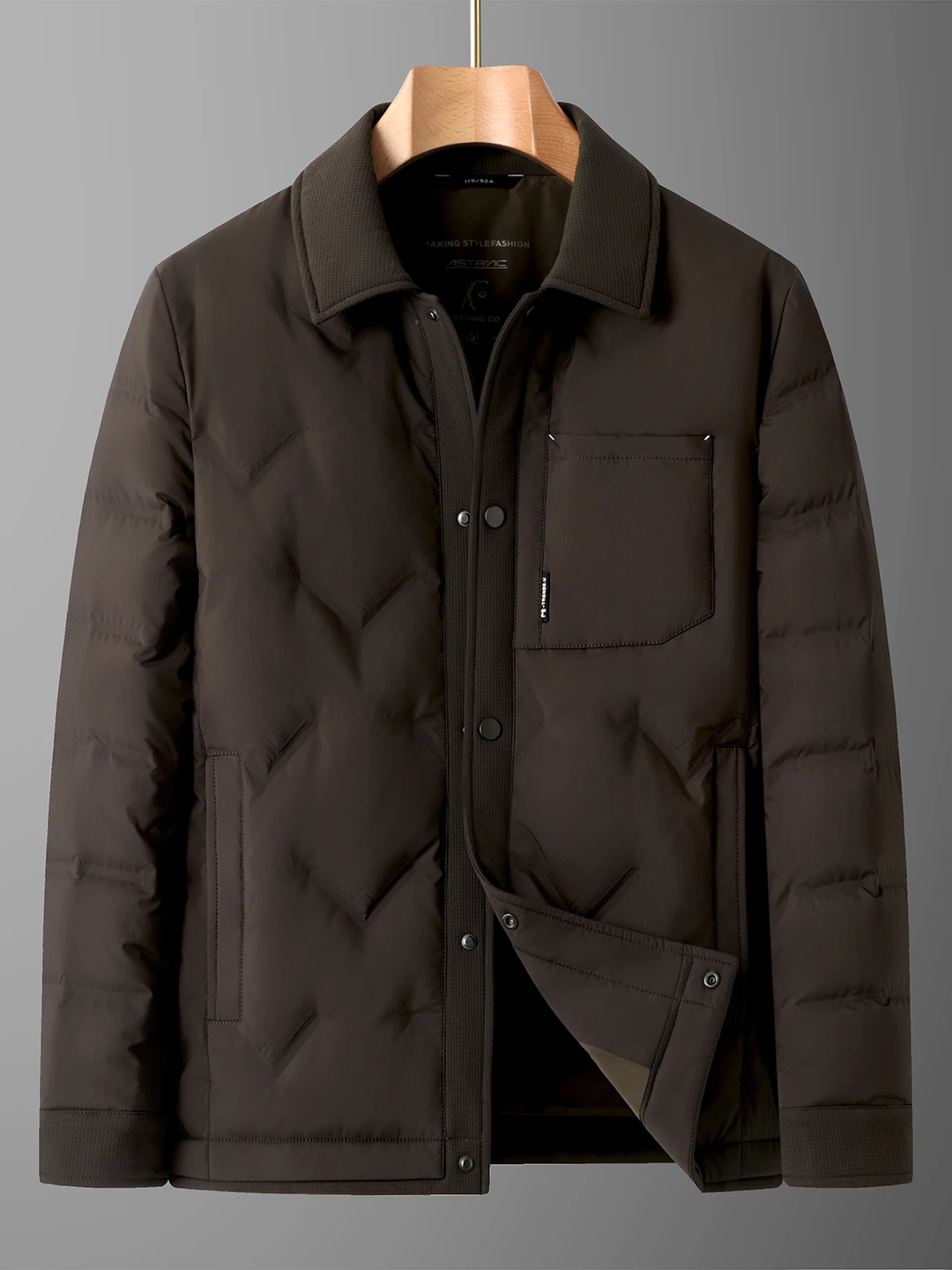 

Мужская зимняя пуховая куртка большого размера, легкая, свободная, теплая, деловая, белая, с откидным воротником, длинная...