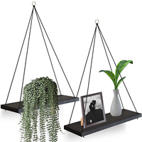 1PC Hanging Shelves for Wall- Hanging Plant Shelf - Rope Floating Shelf Wall Decor Bedroom