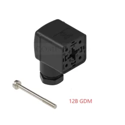 Hirschmann Solenoid Valve Plug Coil Connector 12B GDM GDM3009 Pin Distance 18mm TypeA