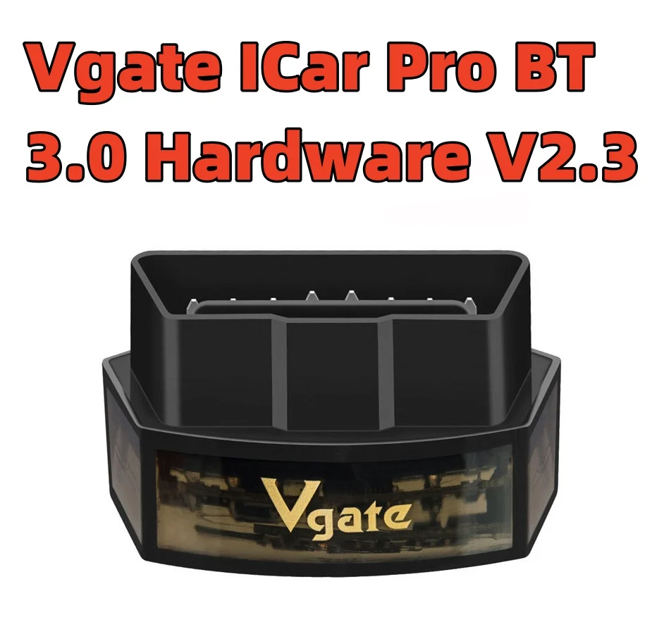 Vgate ICar Pro BT 3.0 Hardware V2.3 OBD2 Automotive Fault Detector B0010 Wireless Real  16 Pin Plug  Scan Code