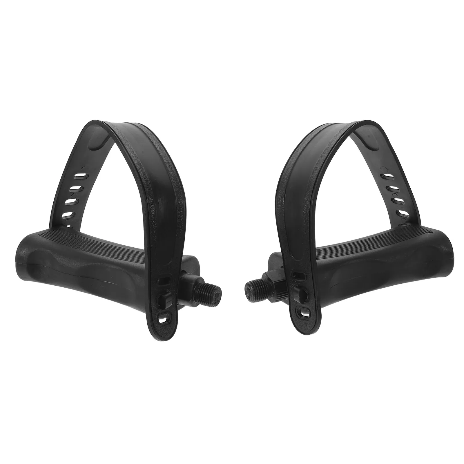 1Pair High-Intensity Exercise Bike Pedals Replacement Set Ergonomic Anti-Slip Straps Compatible with Most Stationary Recumbent