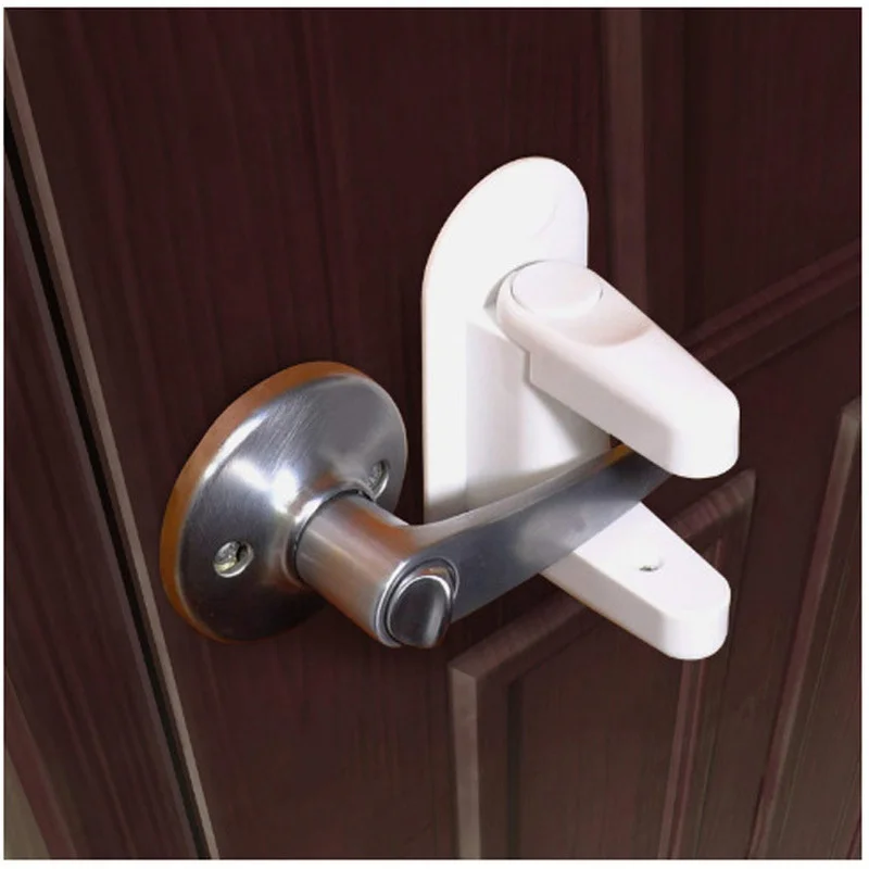 

Universal Door Lever Lock Child Baby Safety Lock Rotation Proof Professional Door Adhesive Security Latch Multi-functional