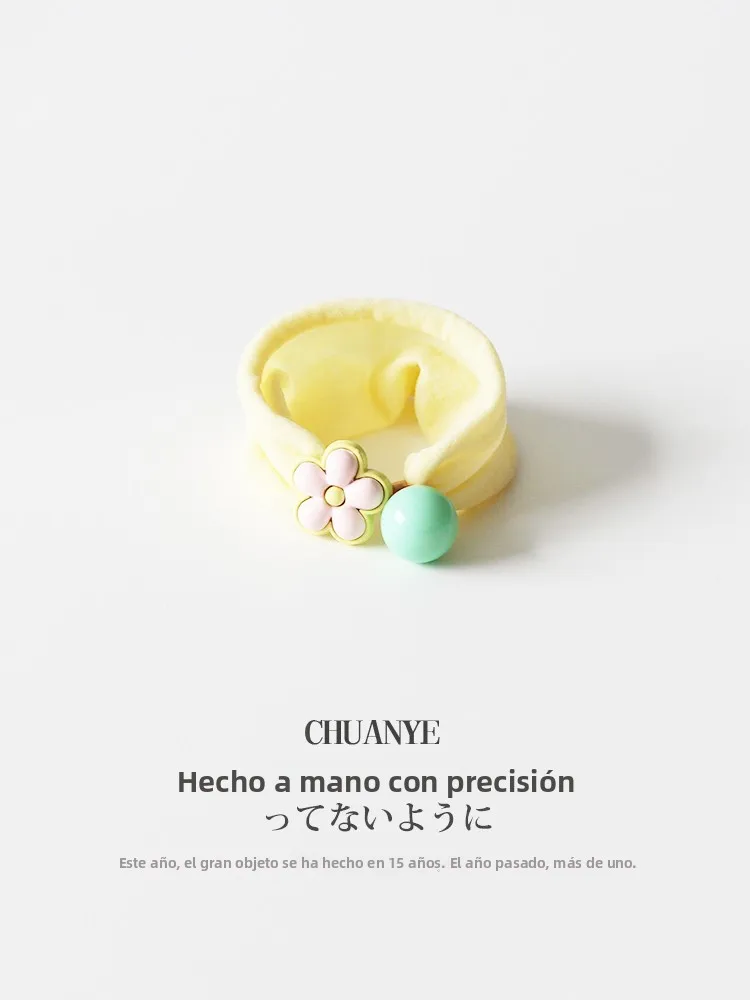 Coleteros Kawano con Diseño de Flores Amarillas de Dibujos Animados, Diademas para Niñas, Accesorios para el Cabello Modernos...