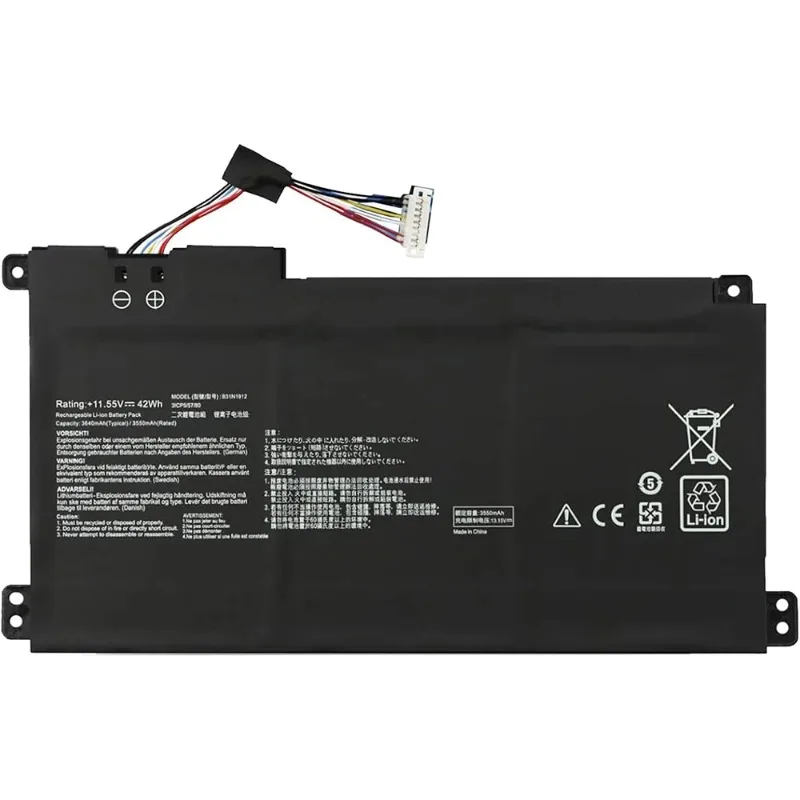 C31N1912 B31N1912 Laptop Battery for ASUS VivoBook 14-E410MA L410MA E410KA E510MA E510KA F414MA L510MA R522MA E410MA-EK026TS