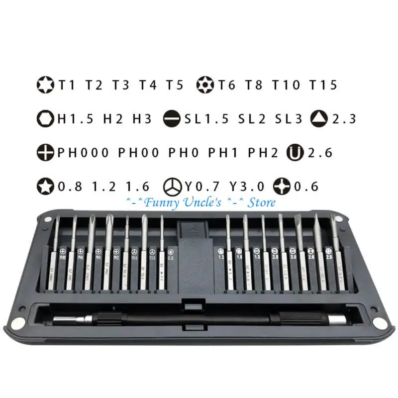 

E7CD Disassembly Repair 30 in 1 Screw Batch Tool Screwdriver Set