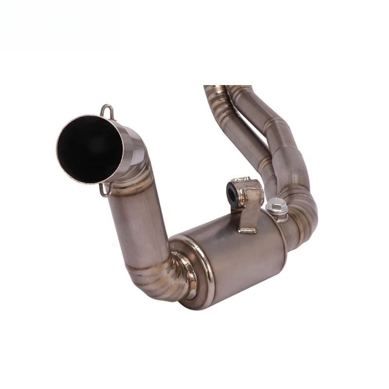 Hot selling Titanium Alloy Header for F650/700/800  Motorcycle Exhaust Front Muffler Pipe 2018-2017