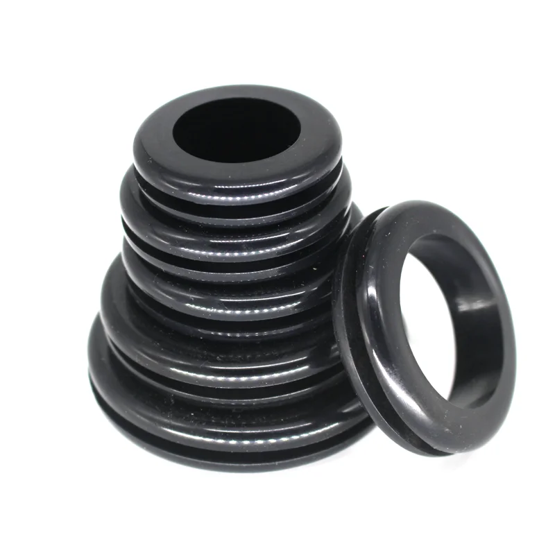 Novo anel de borracha de alta qualidade id 25mm 30mm 35mm 40mm 50mm preto protetor de fio anéis junta de cabo cega o anel de vedação