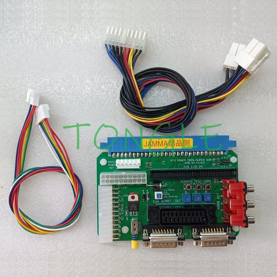 ATX Breakout Board PC POWER Connector CBOX/SuperGun/Naomi/SNK MVS/ CPS1/2/3/ Sammy ATOMISWAVE/IGS 20/24 Pin Cabinet Adapter