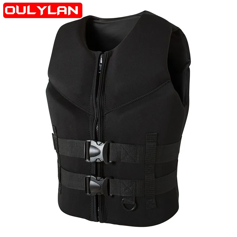 

Oulylan Life Jack Vest Professional Life Jacket Surfing Vest Neoprene Adult comp Vest Impact Protection Life Jacket Water Sports