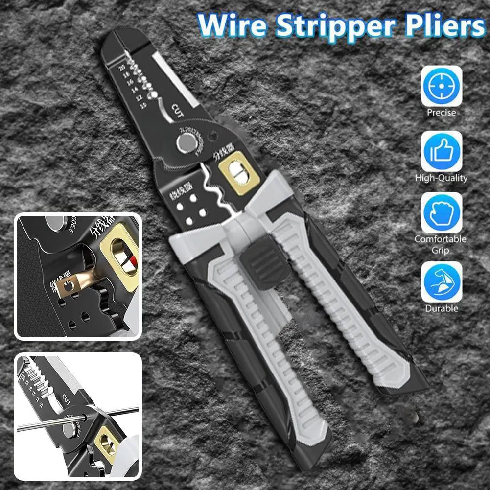 Crimper Cable Cutter Professional Electrician Wire Tools Wire Adjustable Multifunctional Pliers Automatic Stripper Stripper P4P7