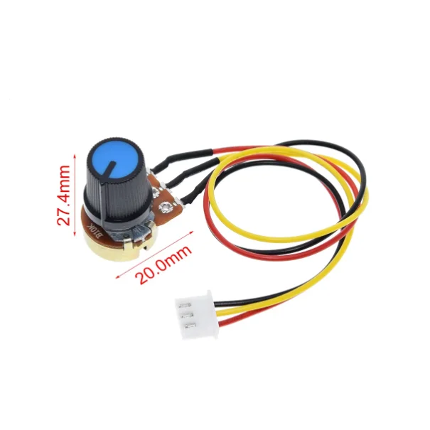 WH148 potentiometer B10K speed control knob control switch XH2.54 3P linear control module
