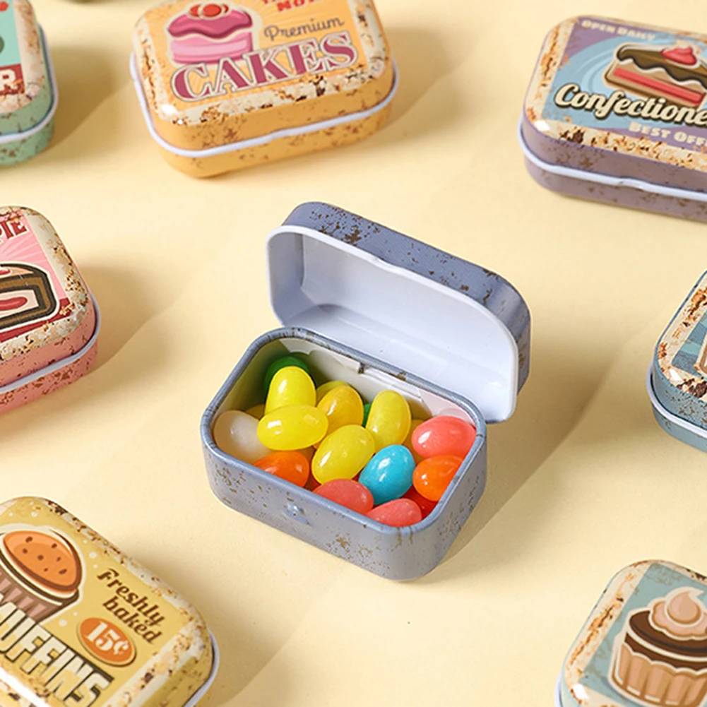 32pcs/Lot Cute Candies Tin Box For Present Sturdy Tin Construction Long-lasting Use Travel Companion