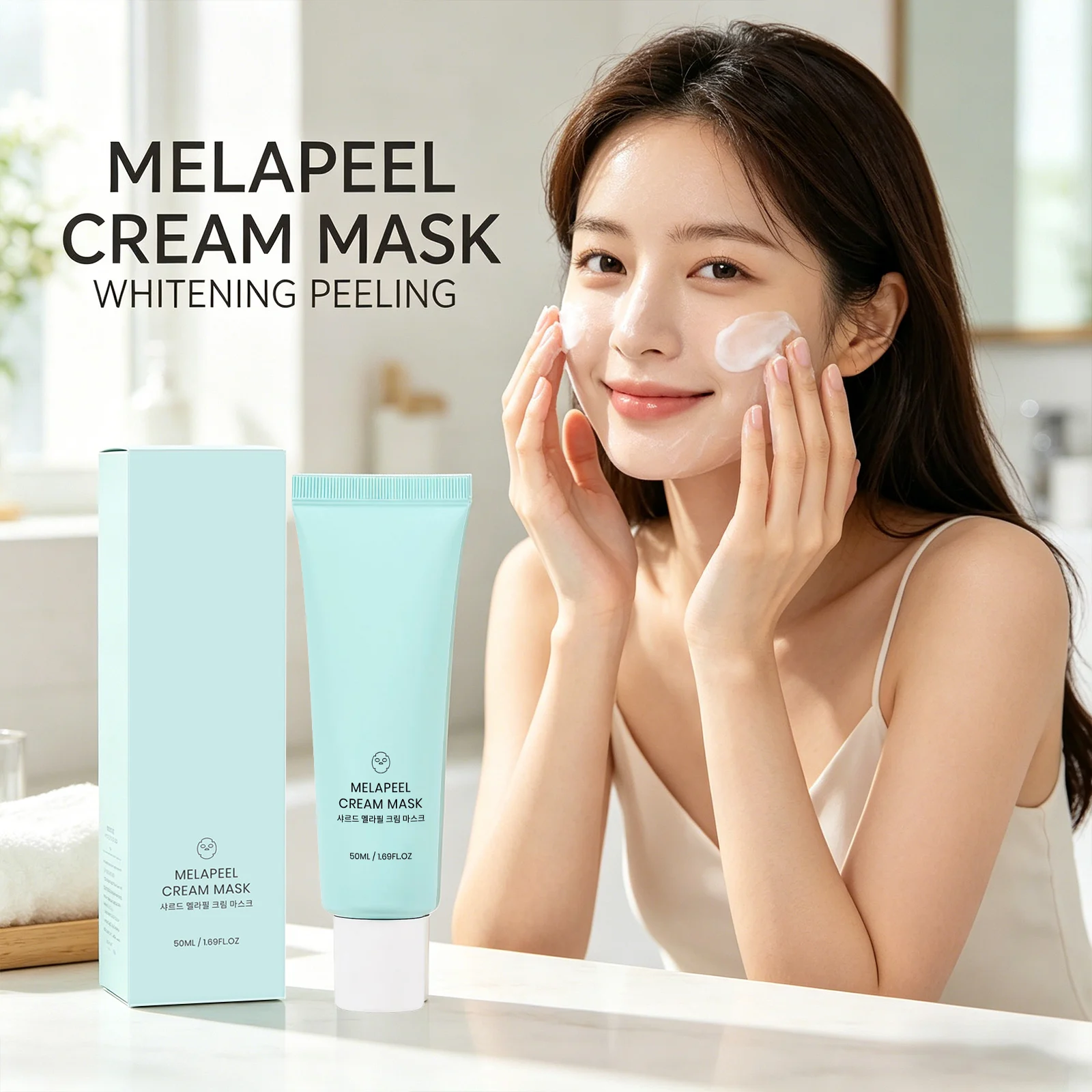 

Отбеливающая пилинг-маска для лица: удаление омертвевшей кожи, разглаживание, осветление, устранение тусклости, увлажнение, уход за кожей лица