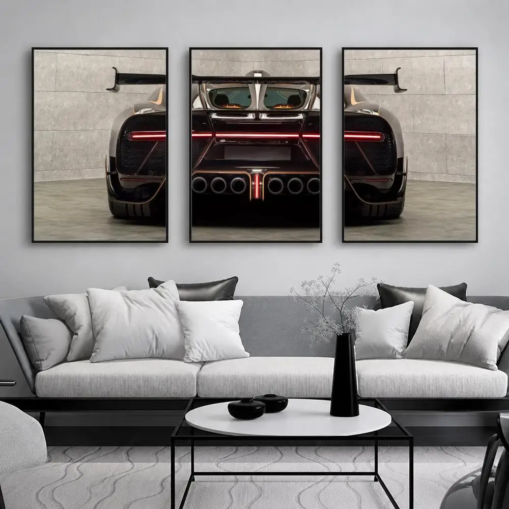 High End Automotive Artwork Painting Calligraphy Canvas Poster Set Wall Artwork for Bedroom Living Room Decorative Prints Gift