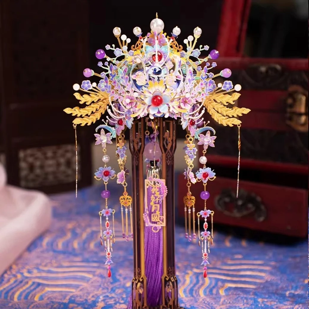 Phoenix Crown 3D Metal Puzzle Assembly Model Handmade DIY Car Hanging Ornament Creative Gift Item