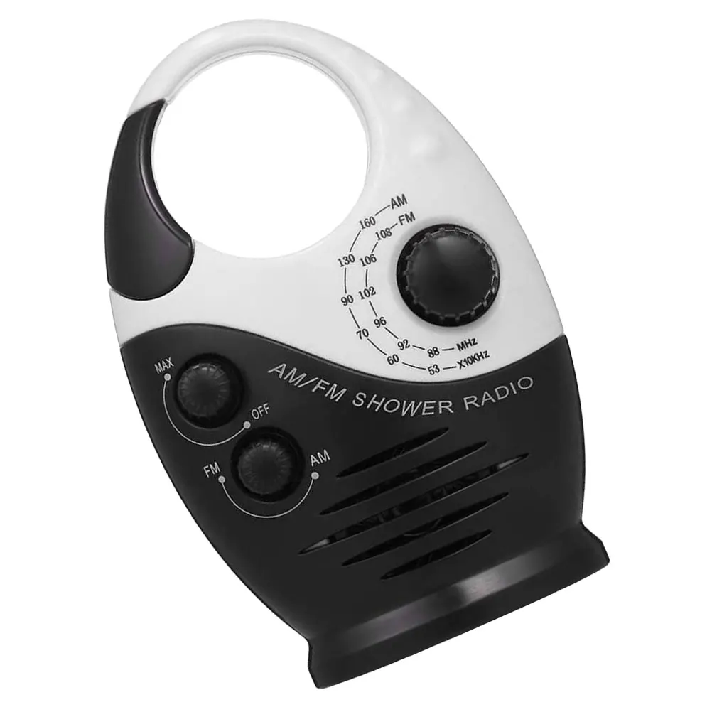 

Waterproof Radio Shower Speaker Portable Audio Device FM AM Clear Sound Quality Mini Speaker Outdoor Camping Indoor Use