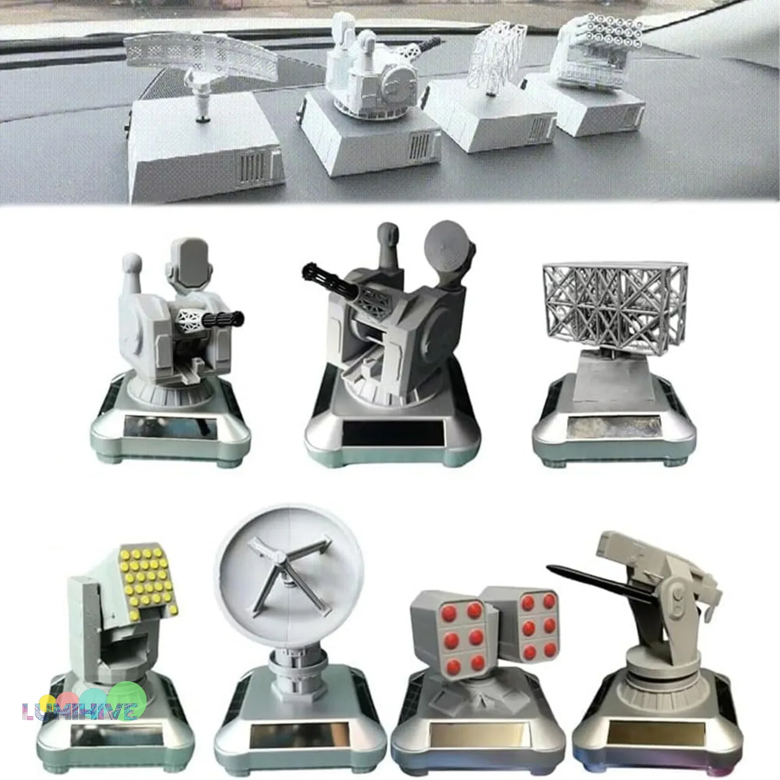 

3D Military Models, Solar-Powered Military Model, Solar Powered Automatic Rotation, Artwork For Car Dashboard Or Desktop