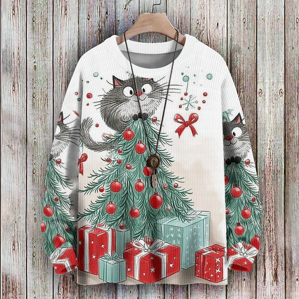 Christmas Day Sweater 3D Print For Men/Women Unisex Winter Long Sleeve Sweatshirt Pullover Fashion Streetwear