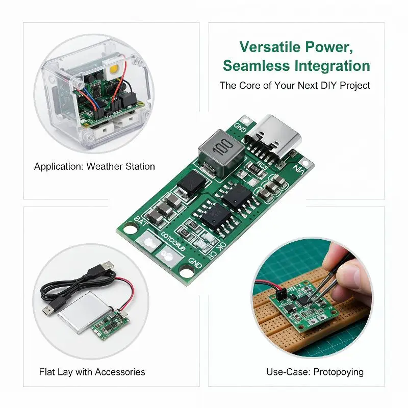 Multi-Cell 2S 3S 4S Type-C To 8.4V 12.6V 16.8V Step-Up Boost LiPo Polymer Li-Ion Charger 7.4V 11.1V 14.8V 18650 Lithium Battery