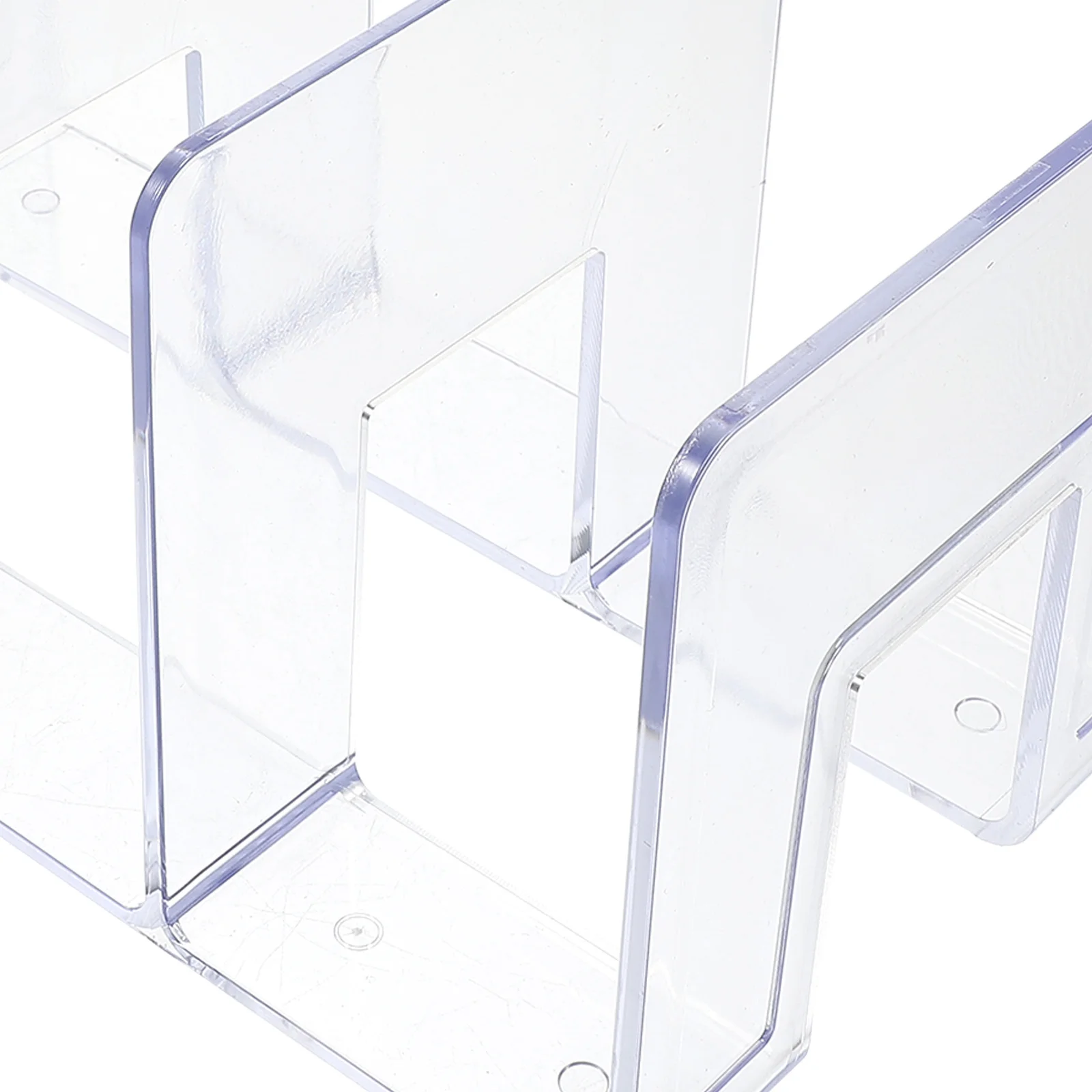 

Creative Desktop Transparent Bookend Acrylic Book Holder Clear Design Books Storage Organizer Office Home Bookend Sturdy