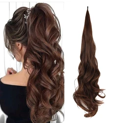 26inch Synthetic Ponytail Extensions False Hair Tail Flextail Length Ponytail Hairpieces For Women Daily Vacation Travel