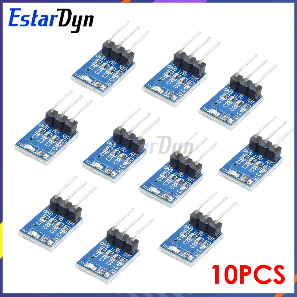 10PCS AMS1117-3.3 Voltage Regulator Module 5V to 3.3V Step Down Power Supply 800mA