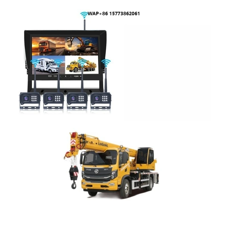 

4CH 1TB SD Card WiFi DVR 4G GPS Split Screen ADAS DMS BSD Reverse Backup Front Camra for 15m Night View Side View Mnitor