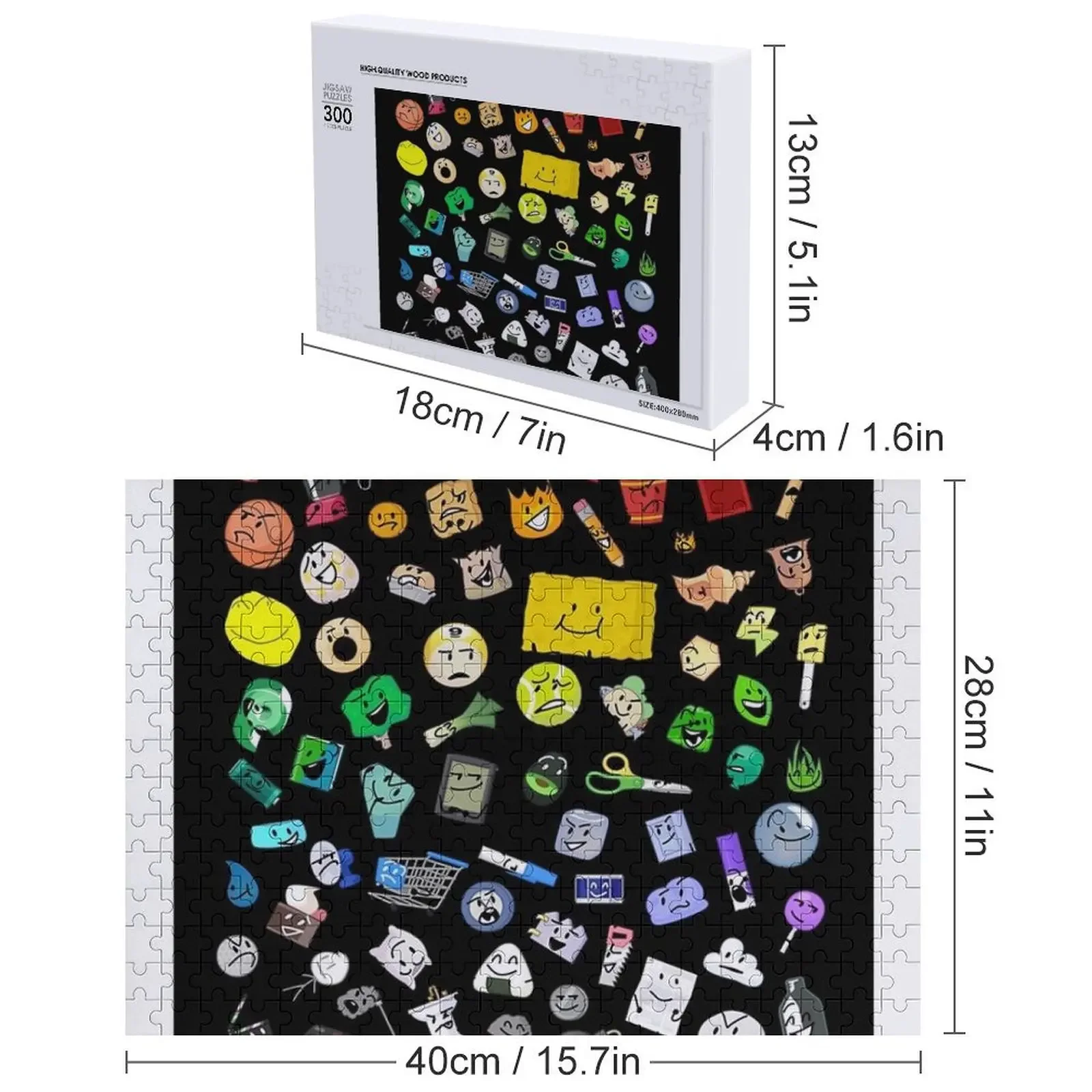 BFB와 TPOT 풀 캐스트 직소 퍼즐 게임 어린이 맞춤형 장난감 어린이용 나무 퍼즐 성인용 퍼즐