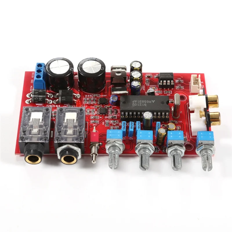 ความจุสูง 2X3300UF ตัวเก็บประจุกรอง YJ0026-OK Preamp Board 1.6 มม.บอร์ด PCB, สําหรับ AC12V-15V Dual แรงดันไฟฟ้าโมดูล