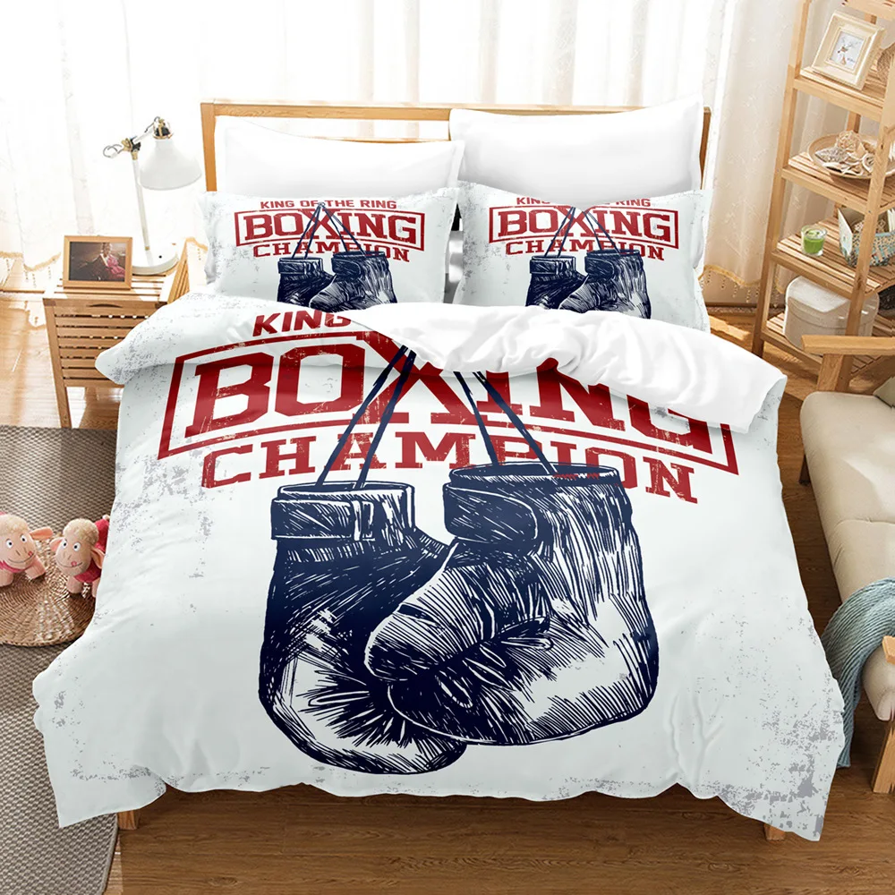 

Bedding 3-piece set of 3D digital printing boxing quilt 3-piece set to the picture can be customized comforter bedding sets