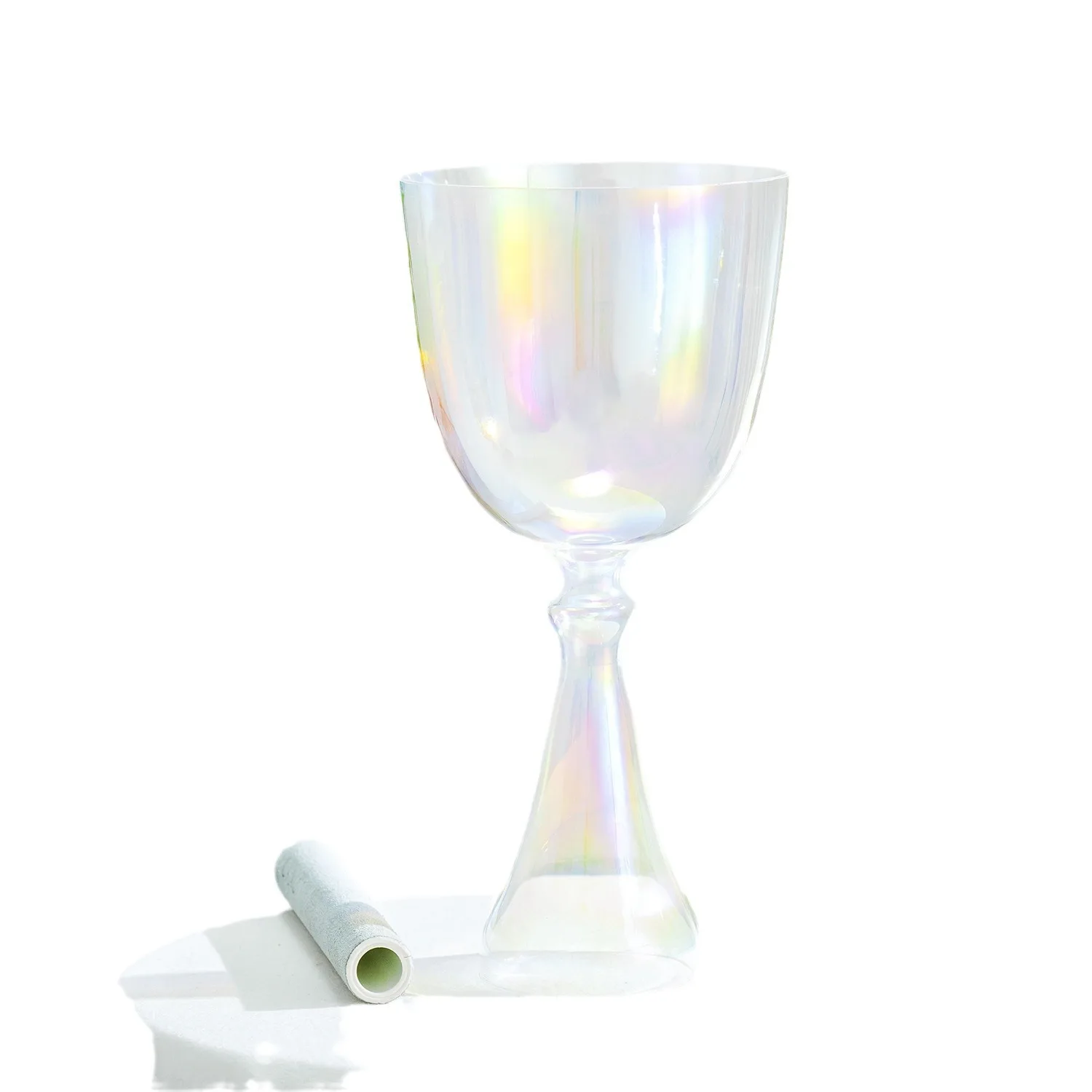 Transparent Colorful Crystal Holy Grail/Meditation Sound Therapy Yoga Portable Crystal Bowl/Crystal Music Bowl/Crystal