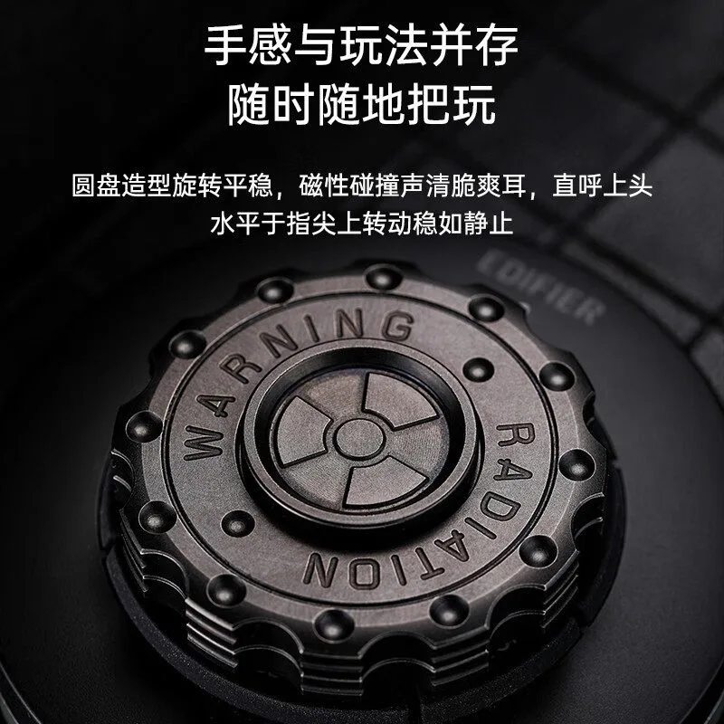 SJYEDC Magnetic Segment Clicker Stainless Steel Mechanical Rotating Fingertip Gyroscope Composite Stress Relief Toy