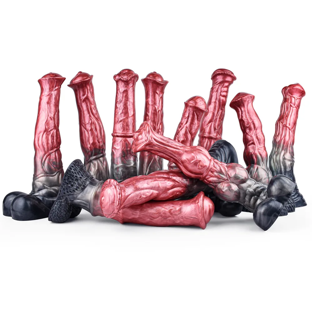 11-Inch Large Horse Dildo, Lifelike Animal Sex Toy with Suction Cup for G-Spot and Anal Stimulation, Suitable for Beginners