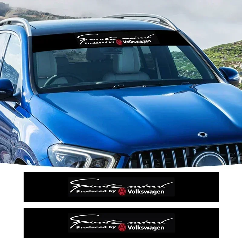 Car Front Rear Windshield Decal Sticker Decoration Accessories For Volkswagen GTI Tiguan Golf Jetta Transporter Passat Eos T-ROC