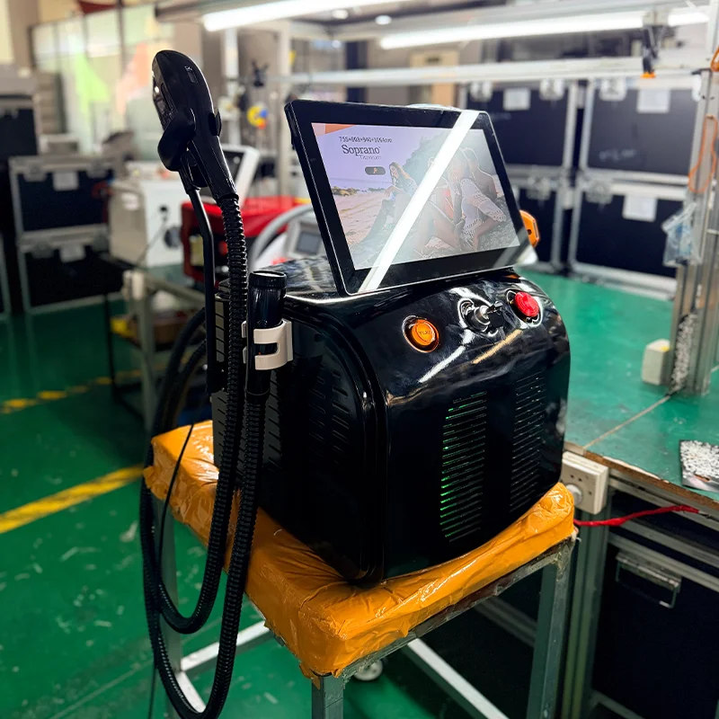 4 IN 1 Soprano Titanium Ice Platinum RF Diode 755NM 808NM 940NM 1064nm 4 Wave Laser ND:YAG Machine Painless Hair Removal Machine
