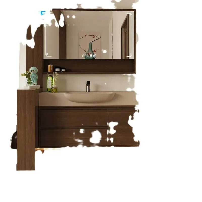 Pot-bellied basin integrated basin bathroom cabinet combination extremely narrow bathroom bathroom basin washbasin