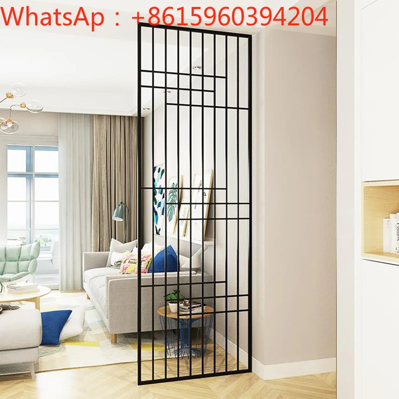 Nordic screen partition decoration living room bedroom entry iron porch simple modern seat screen entry door blocking