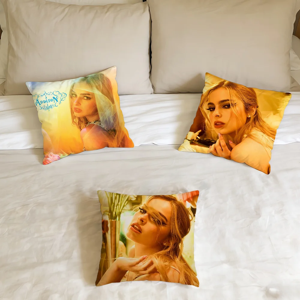 Singer A-Addison Rae cushion cover Home Office Birthday Anniversary Gifts Soft Skin Friendly Cushion Cover