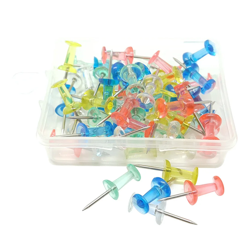 40Pcs Pushpins Drawing Tacks for Organizing Papers Posters Maps Photos on Cork Strip Bulletin Board Home Office