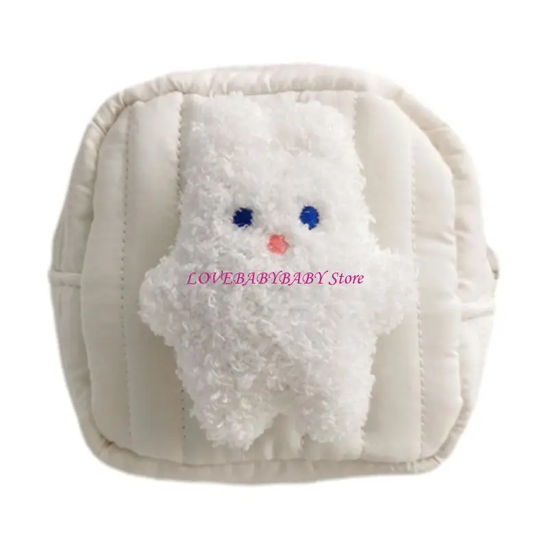 

Small Item Plush Bag Container Handbag for Makeup Jewelry and Accessories 4XBC