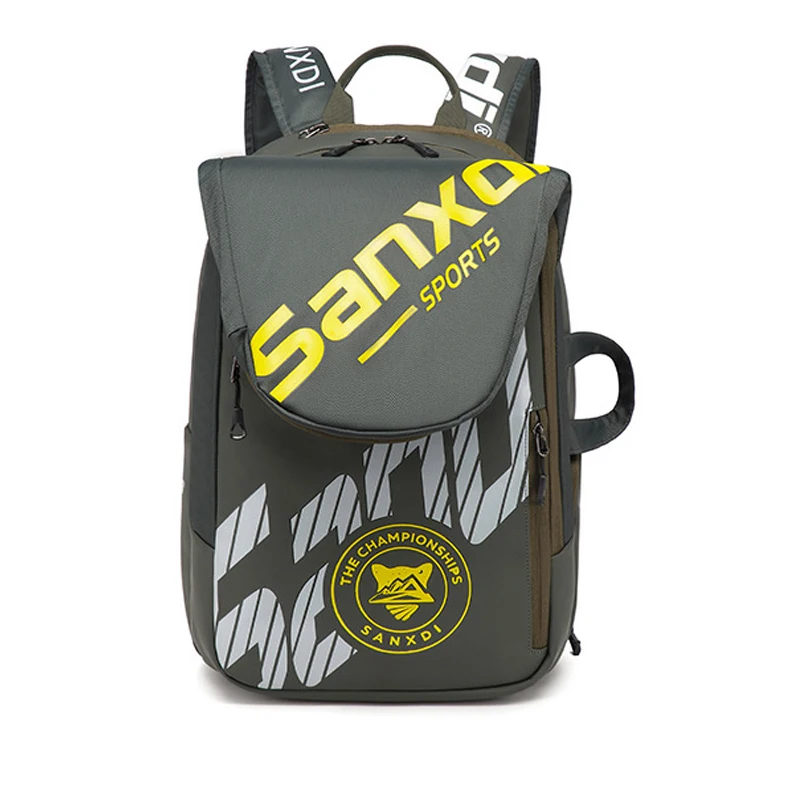 2026 SANXDI Tennis Racket Bag Men Women Shoes Compartment Foldable Tennis Squash Badminton Backpack Lightweight Tennis Backpack view 2