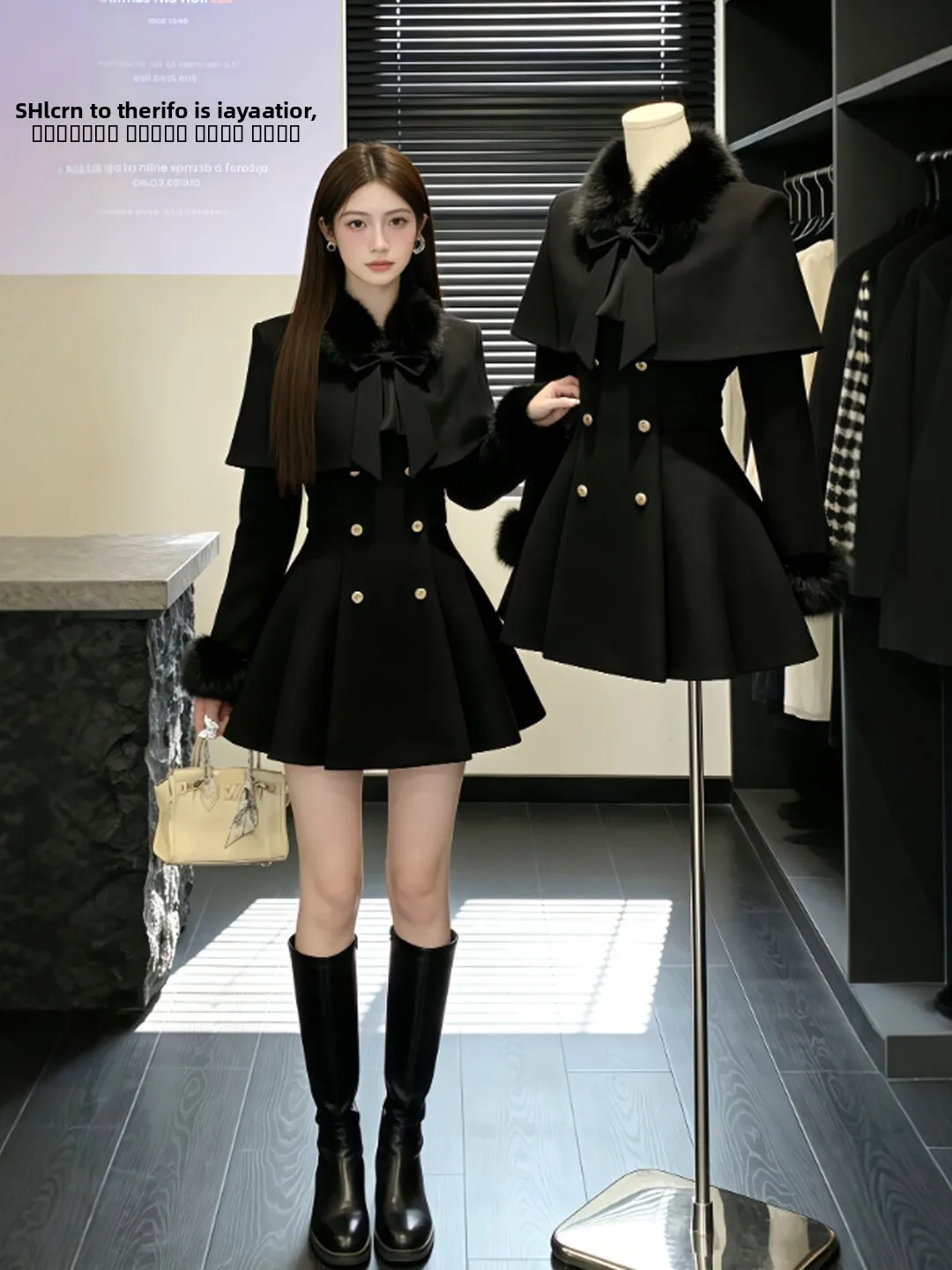 

Корейское шерстяное пальто Sle Ele, плащ с застежкой на талии, модная атмосфера, зима 2026, женская модная верхняя одежда