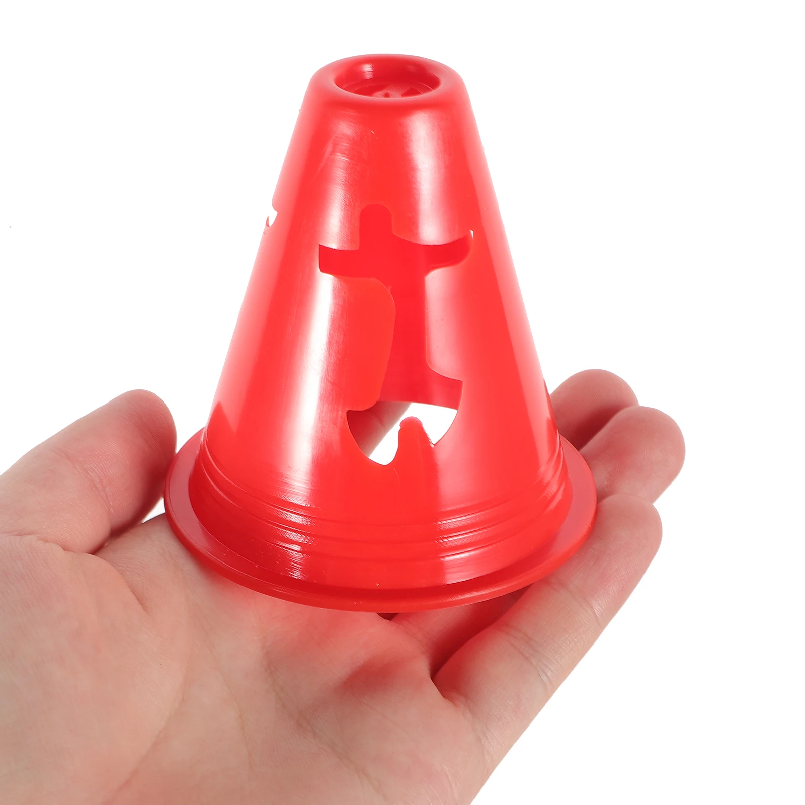 

10 Pcs Training Logo Barrels Small Orange Cones for Sports Windproof Soccer Practice Pe Agility Colored