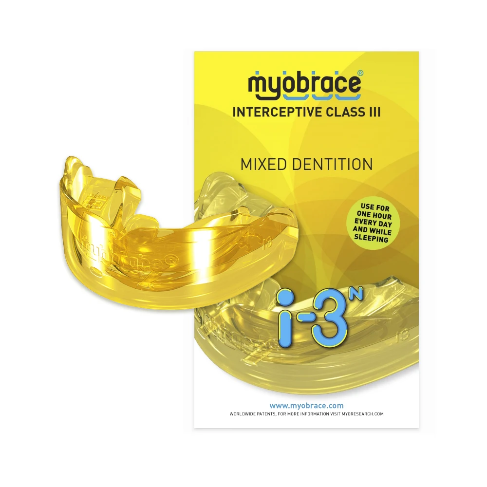 

Myobrace appliance I3N Medium yellow soft Tooth alignment Nasal Trainer Children's orthodontic braces I3N Imports