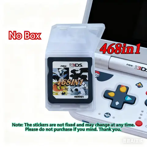 468 482 in 1 MULTI CART Super Combo Video Games Cartridge Card Cart For DS NDS 3DS XL 3DSXL 2DS NDSL NDSI ﻿