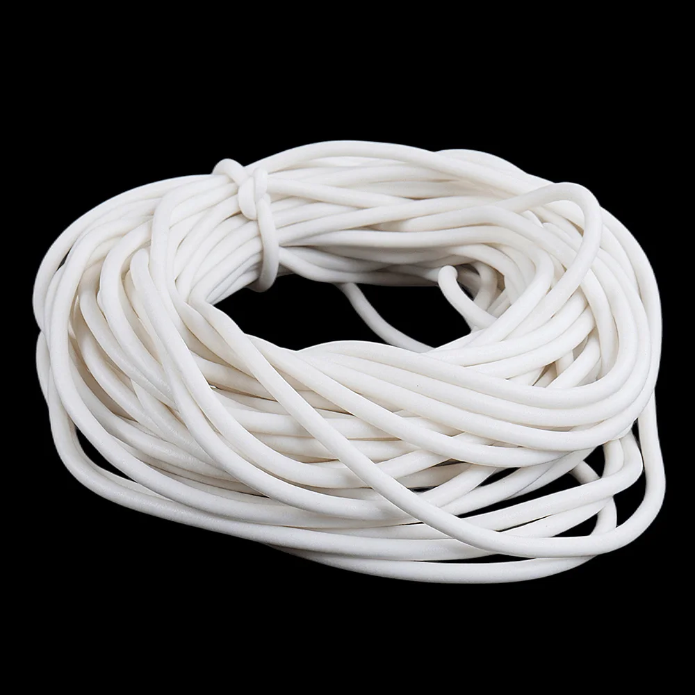 Silicone Rubber Foamed Strip Round Optional Dia 1-15MM White Sponge Backer Rod Seal Strips VMQ Foaming Cord 10 Meters