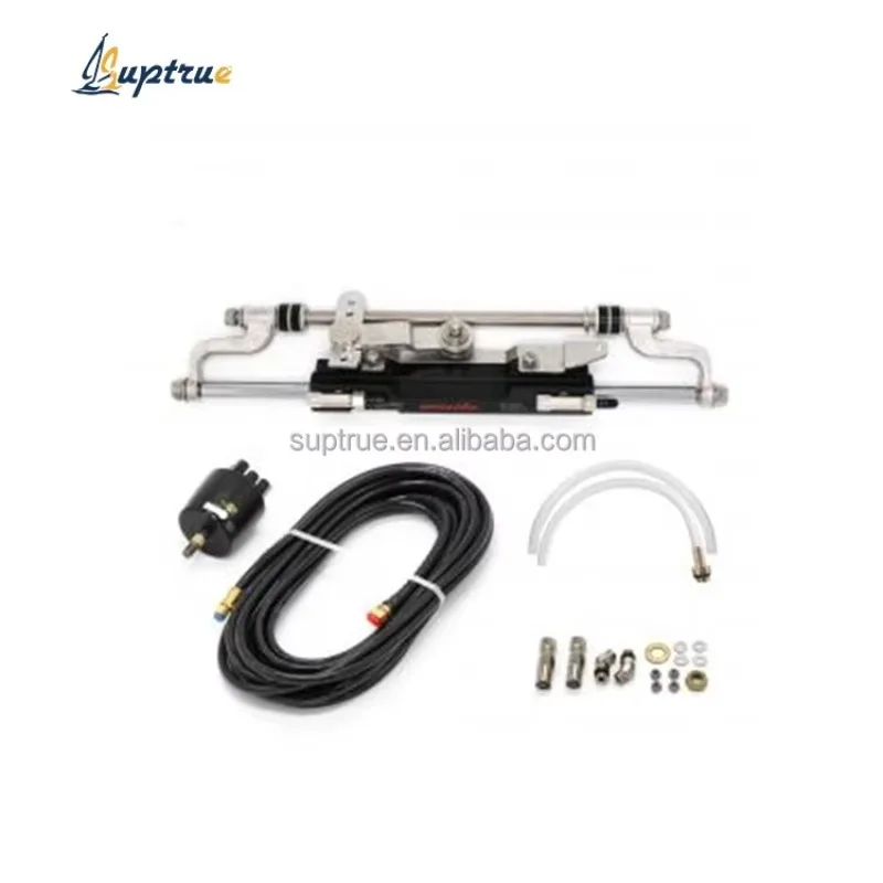 STLF Other Marine Supplies ZAO350 300HP Hydraulic Outboard Steering System With Cylinder Pump Tube for Yacht Rib Boat Eng