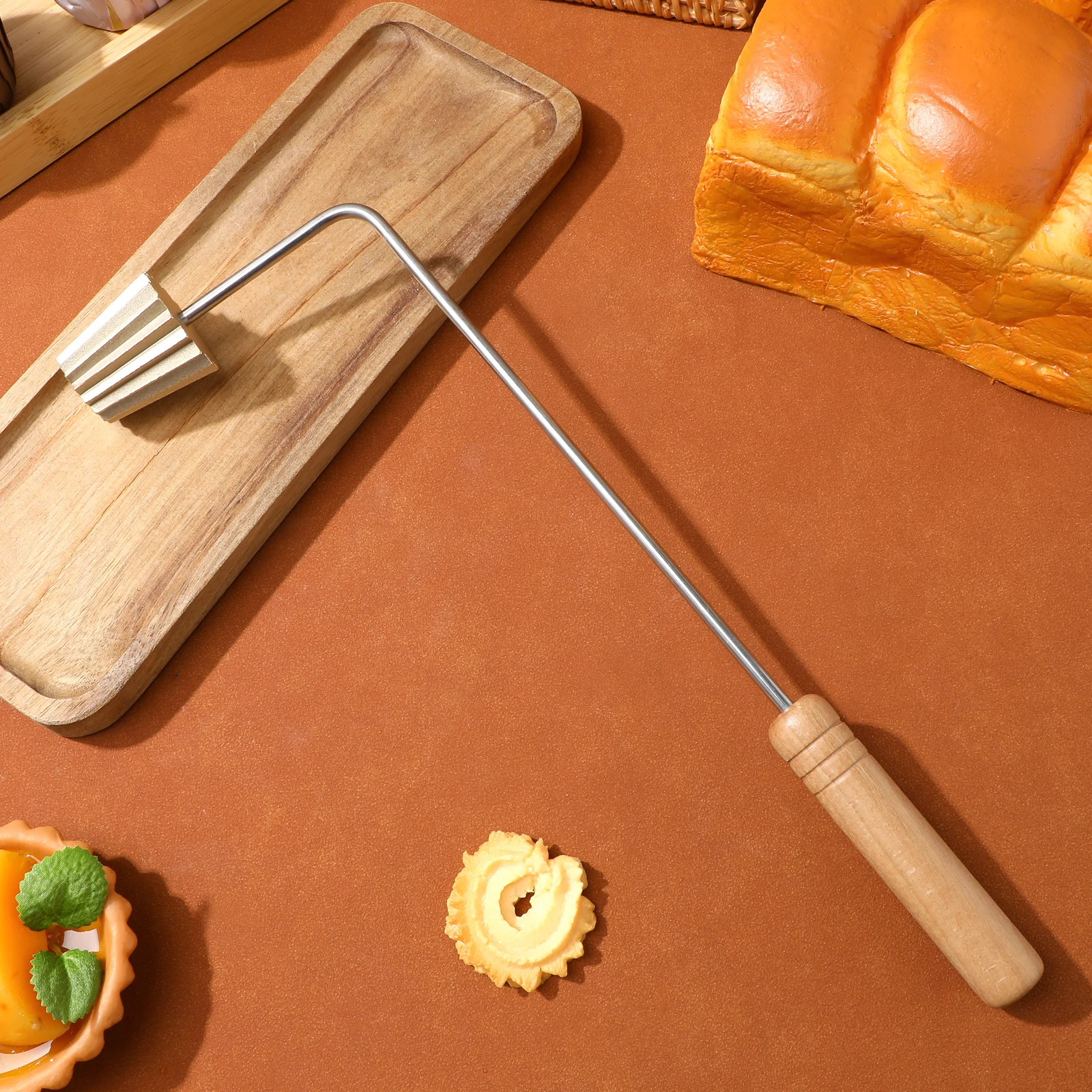 

1 Piece Golden Pancake Mold Non-Stick Baking Tool for Egg Tart Nyonya Cuisine Malaysia Snack DIY Pastry Kitchen Accessory