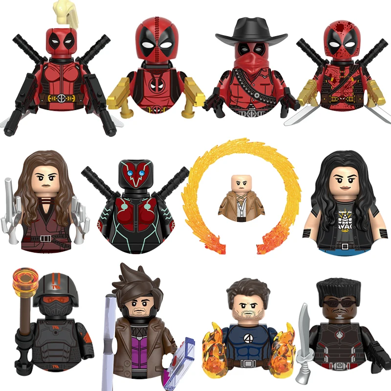 Marvel ATIONS-décennie s de construction Deadpool pour enfants, extrémités GH0596, briques pour jouets, cadeaux de jeu, figurines Elektra, cadeaux de fête, bricolage, nouveau